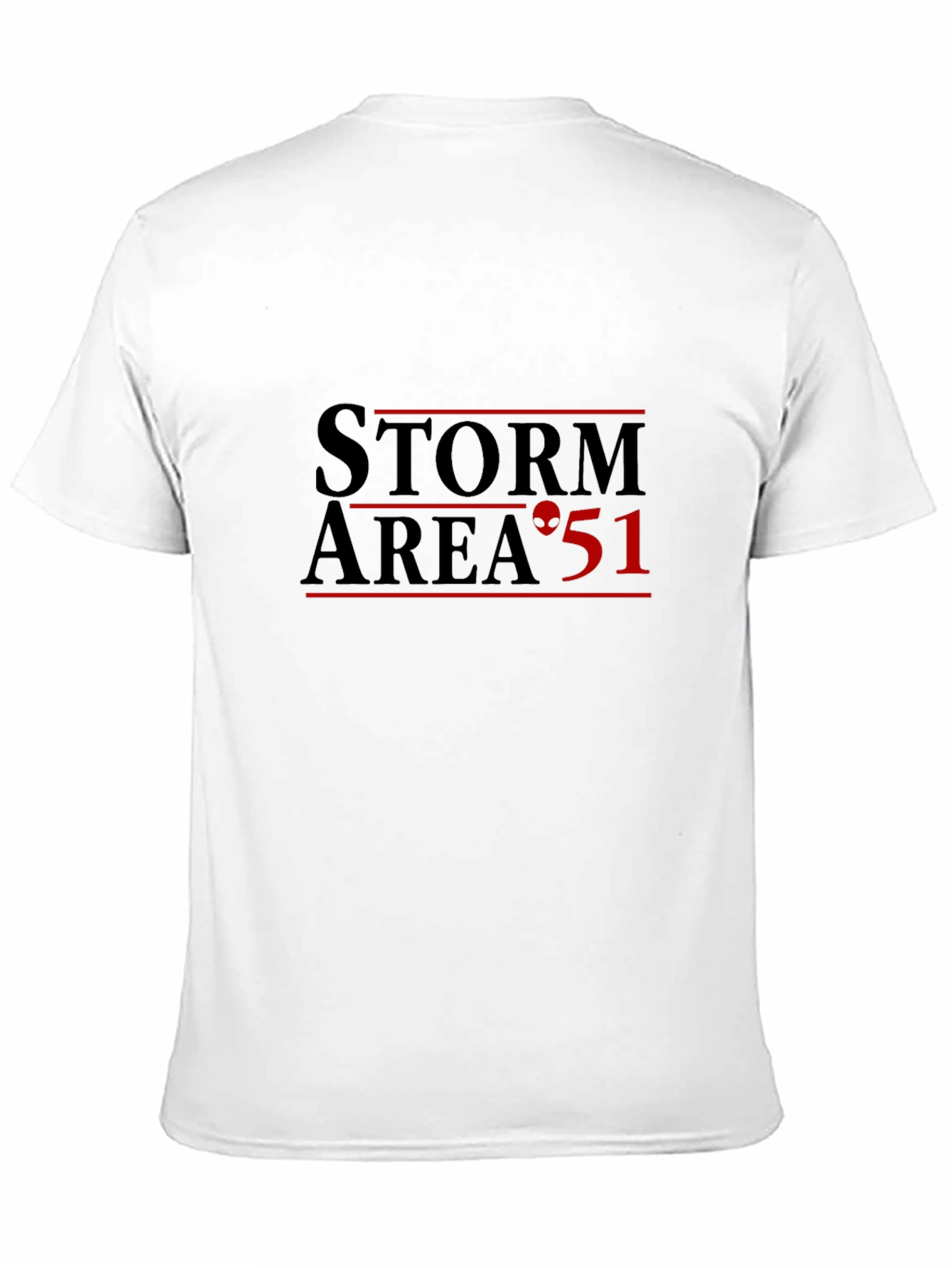 Storm Area 51 Black T-Shirt Alien Graphic Tee