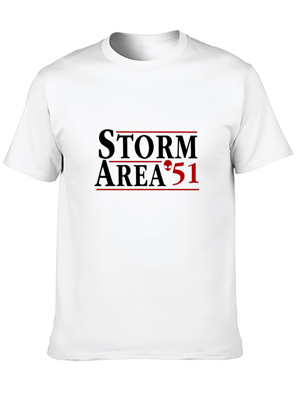 Storm Area 51 Black T-Shirt Alien Graphic Tee