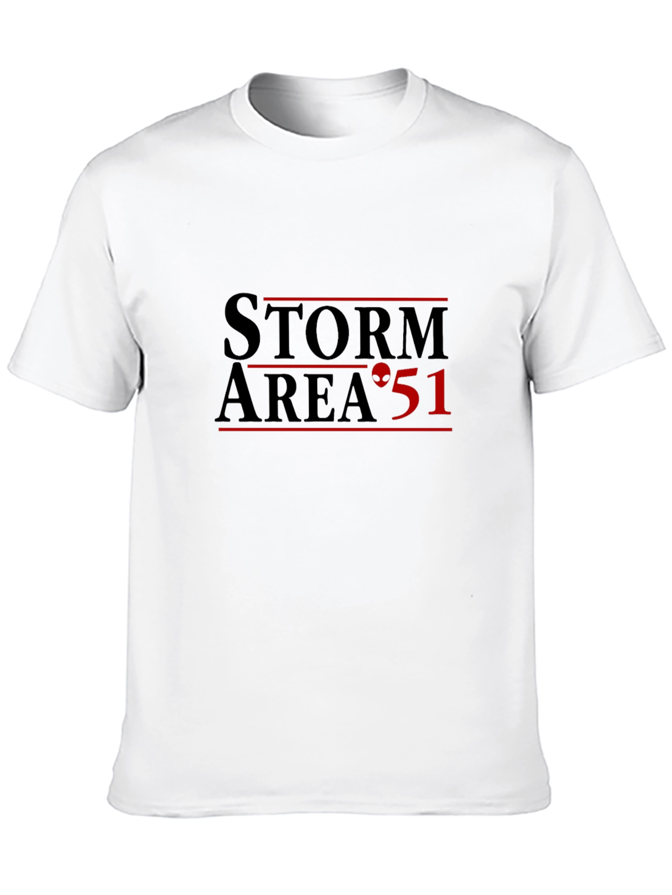 Storm Area 51 Black T-Shirt Alien Graphic Tee