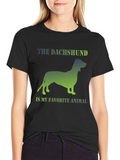 Dachshund Favorite Animal T-Shirt