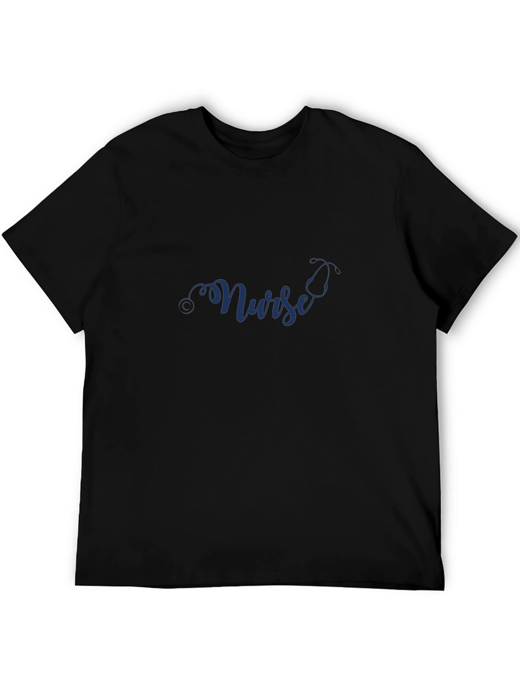 Nurse Stethoscope Black T-Shirt