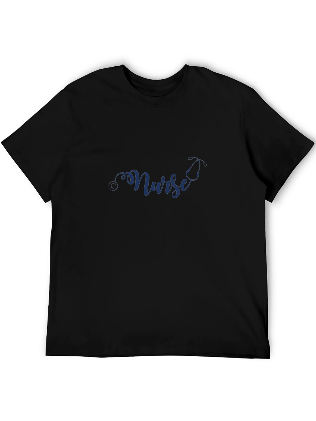 Nurse Stethoscope Black T-Shirt