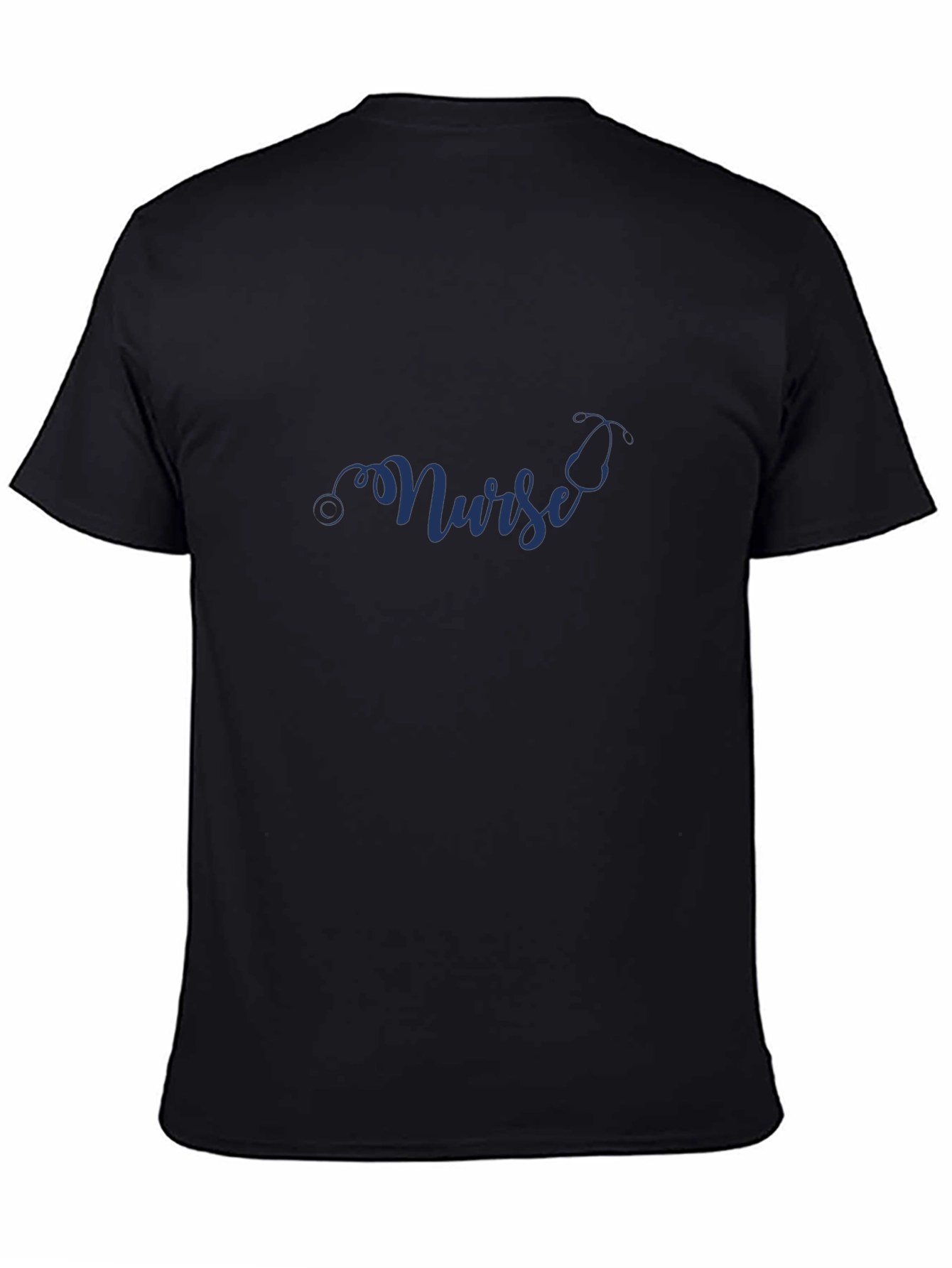 Nurse Stethoscope Black T-Shirt