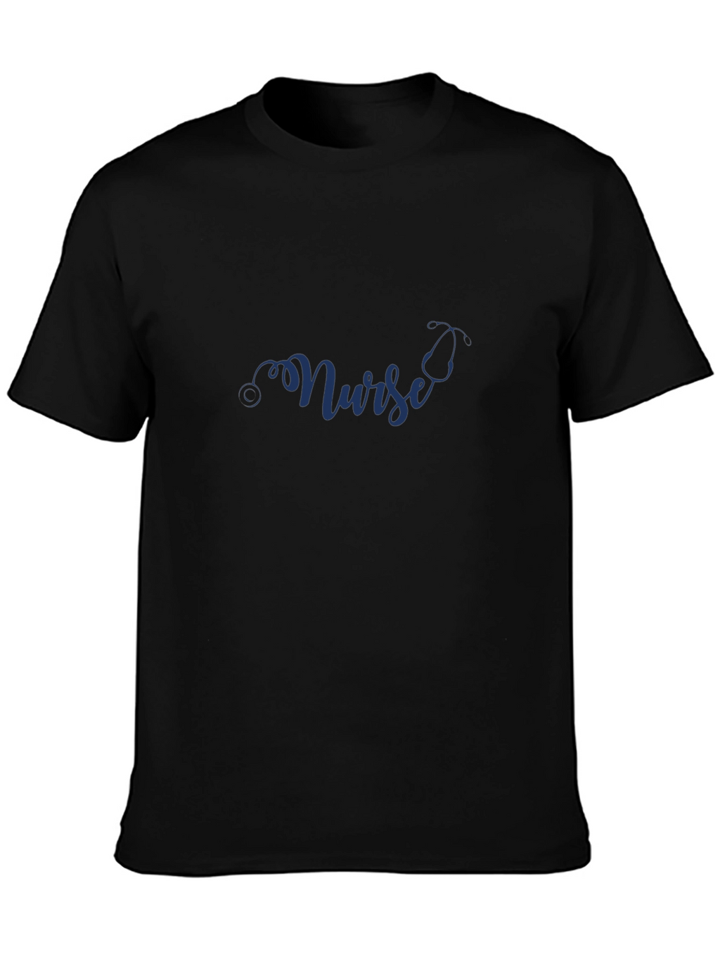 Nurse Stethoscope Black T-Shirt