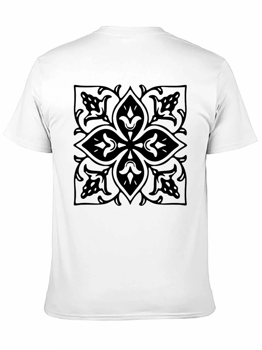 Elegant Black Floral Graphic T-Shirt