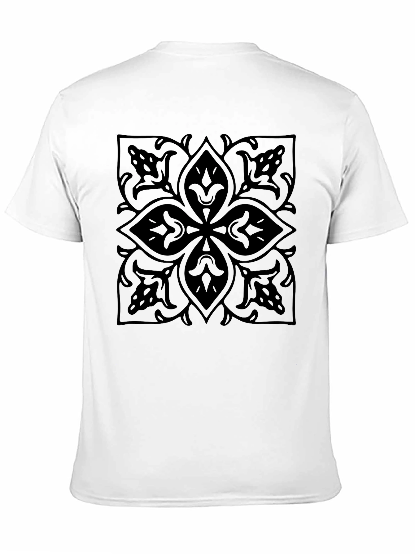 Elegant Black Floral Graphic T-Shirt