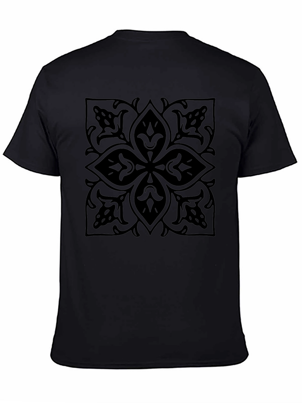 Elegant Black Floral Graphic T-Shirt