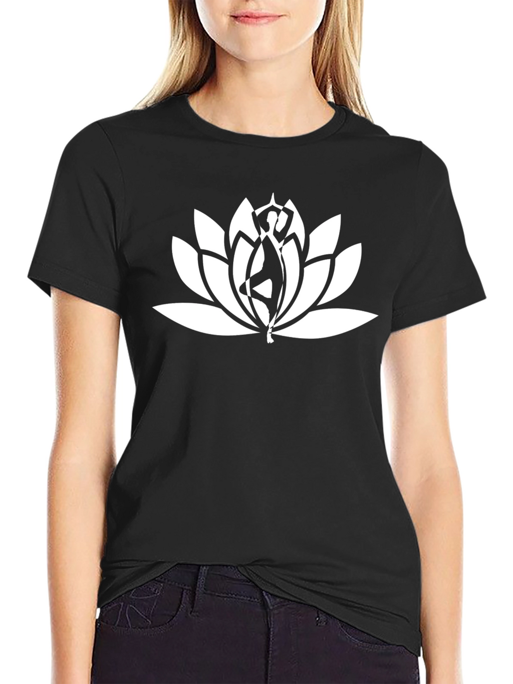 Lotus Pose T-Shirt - Yoga & Meditation Style
