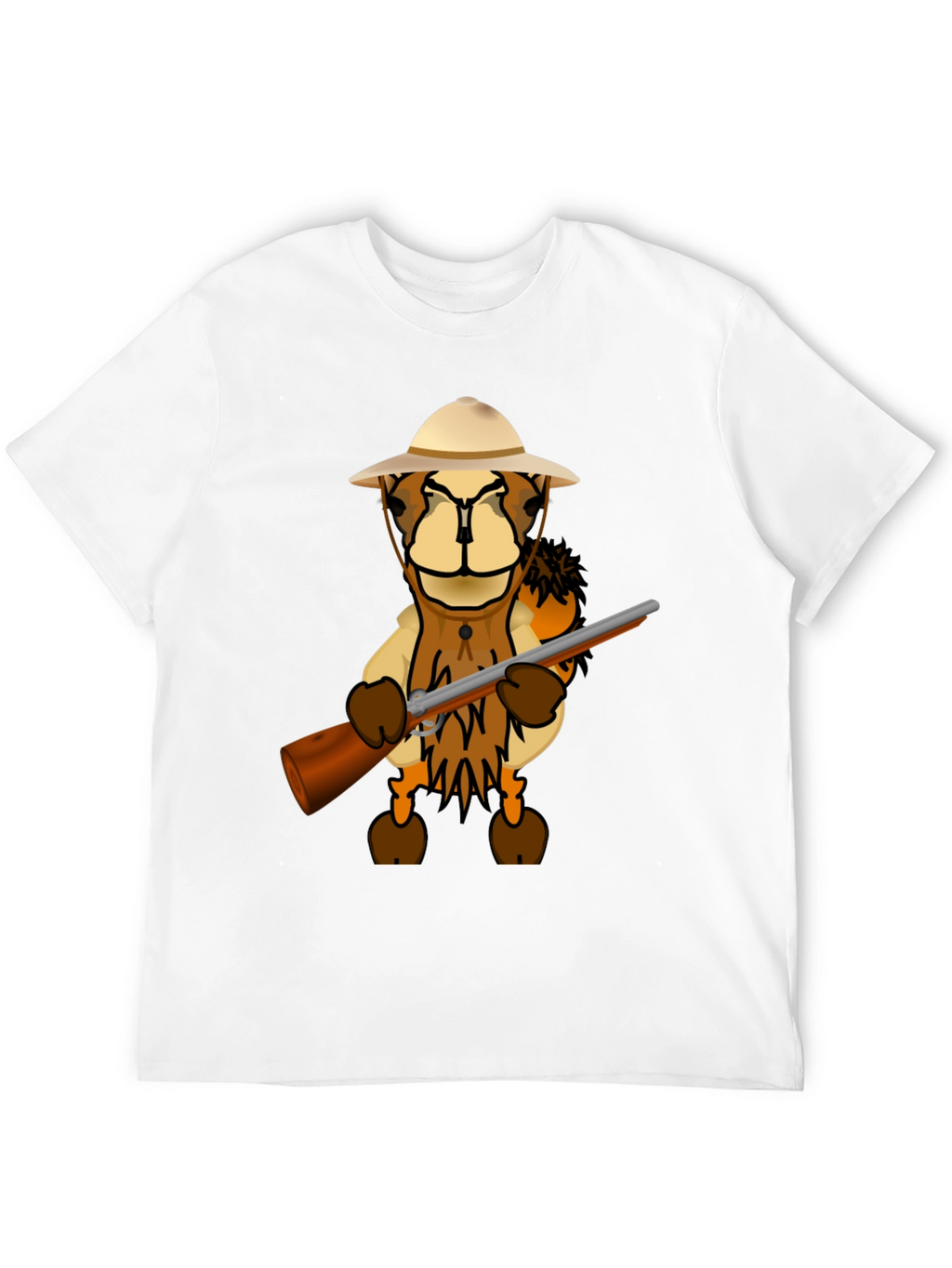 Cartoon Lion Hunter T-Shirt
