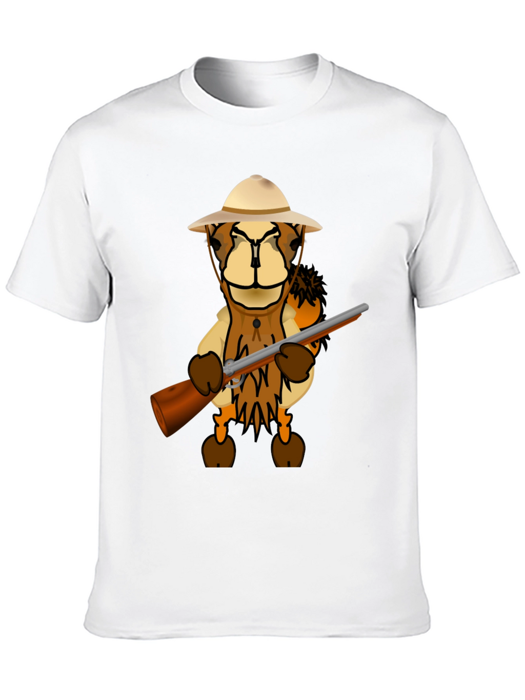 Cartoon Lion Hunter T-Shirt