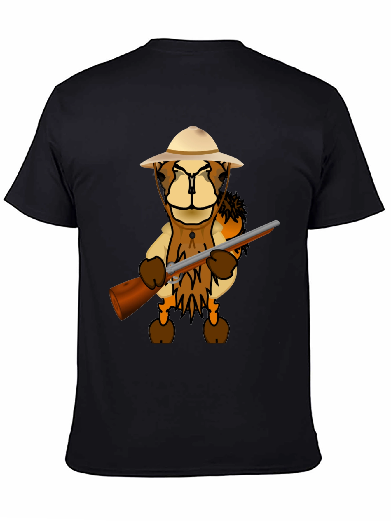 Cartoon Lion Hunter T-Shirt