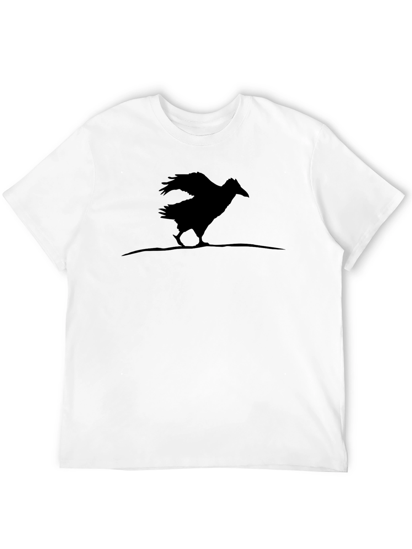 Raven Silhouette Black T-Shirt
