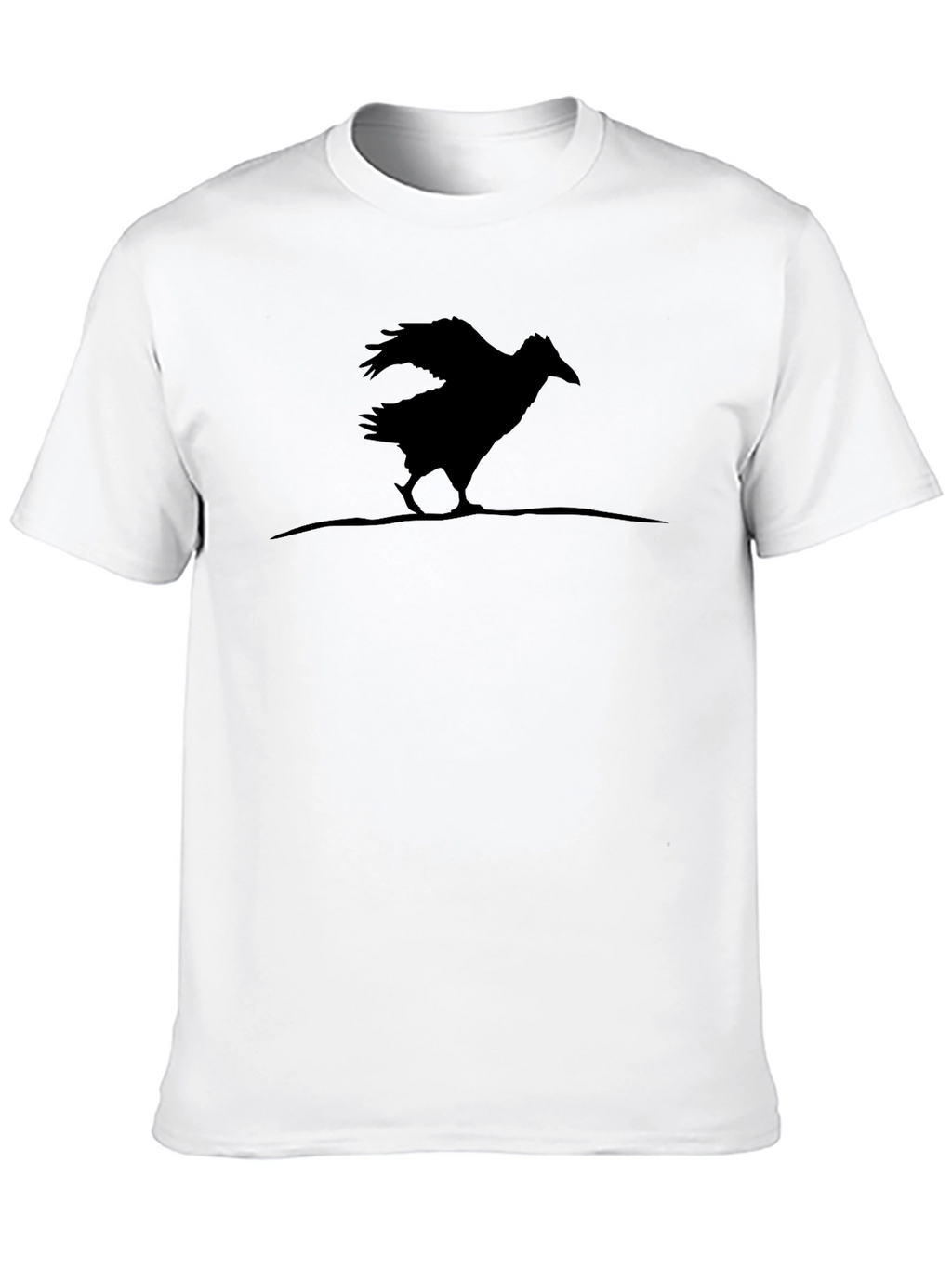 Raven Silhouette Black T-Shirt