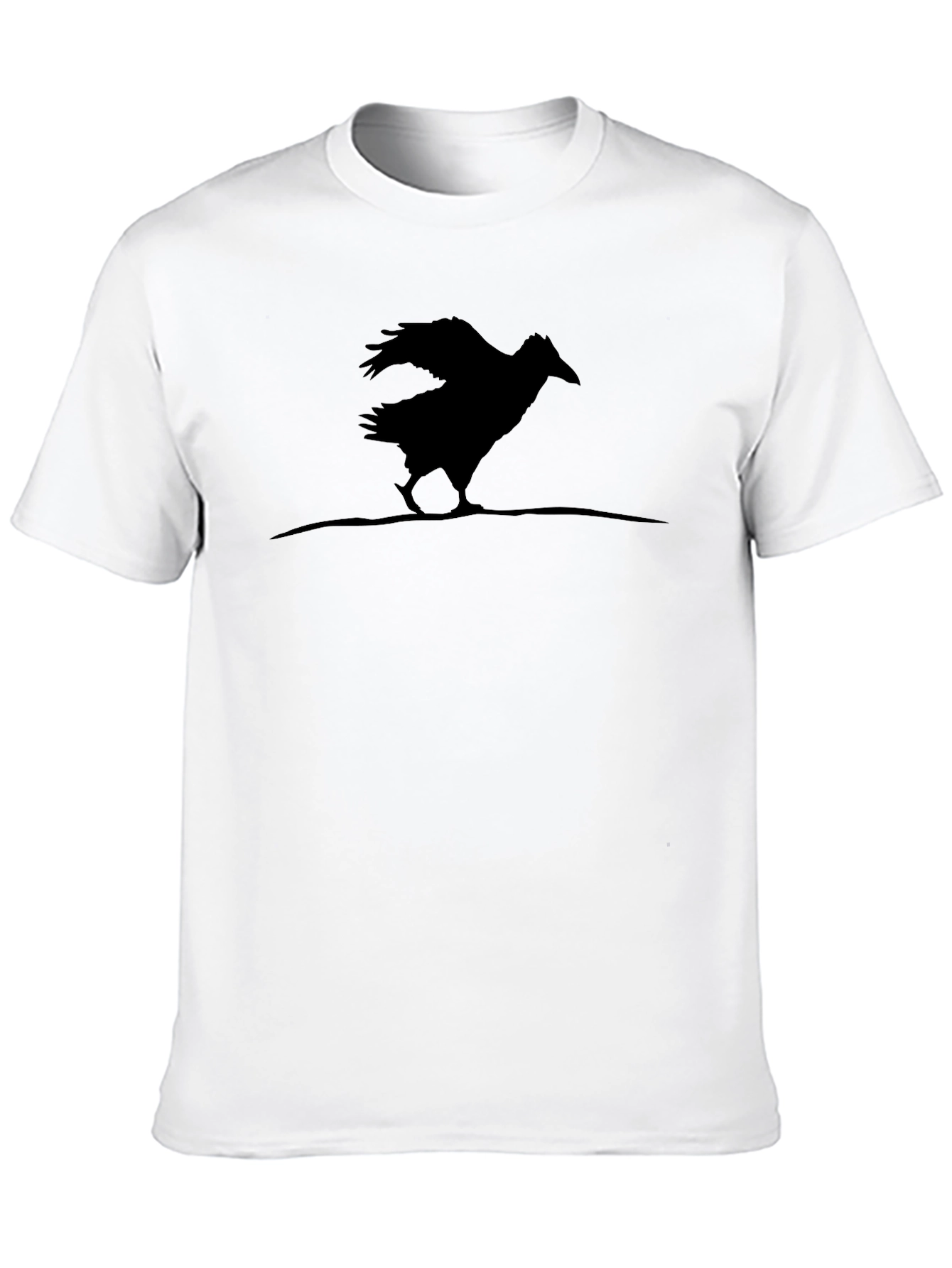 Raven Silhouette Black T-Shirt