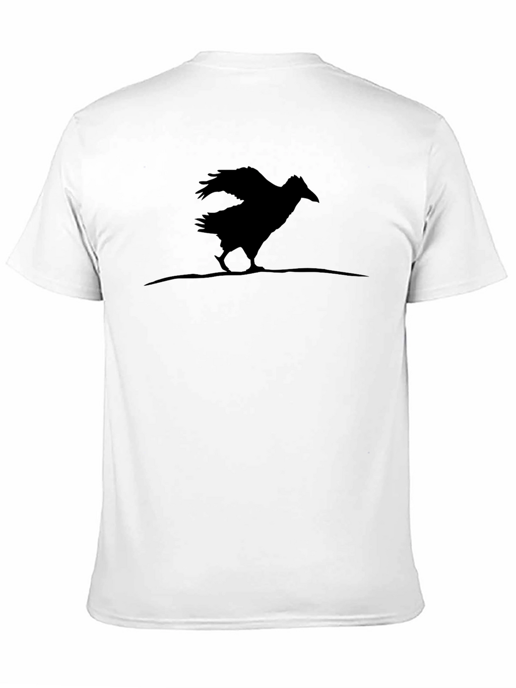 Raven Silhouette Black T-Shirt