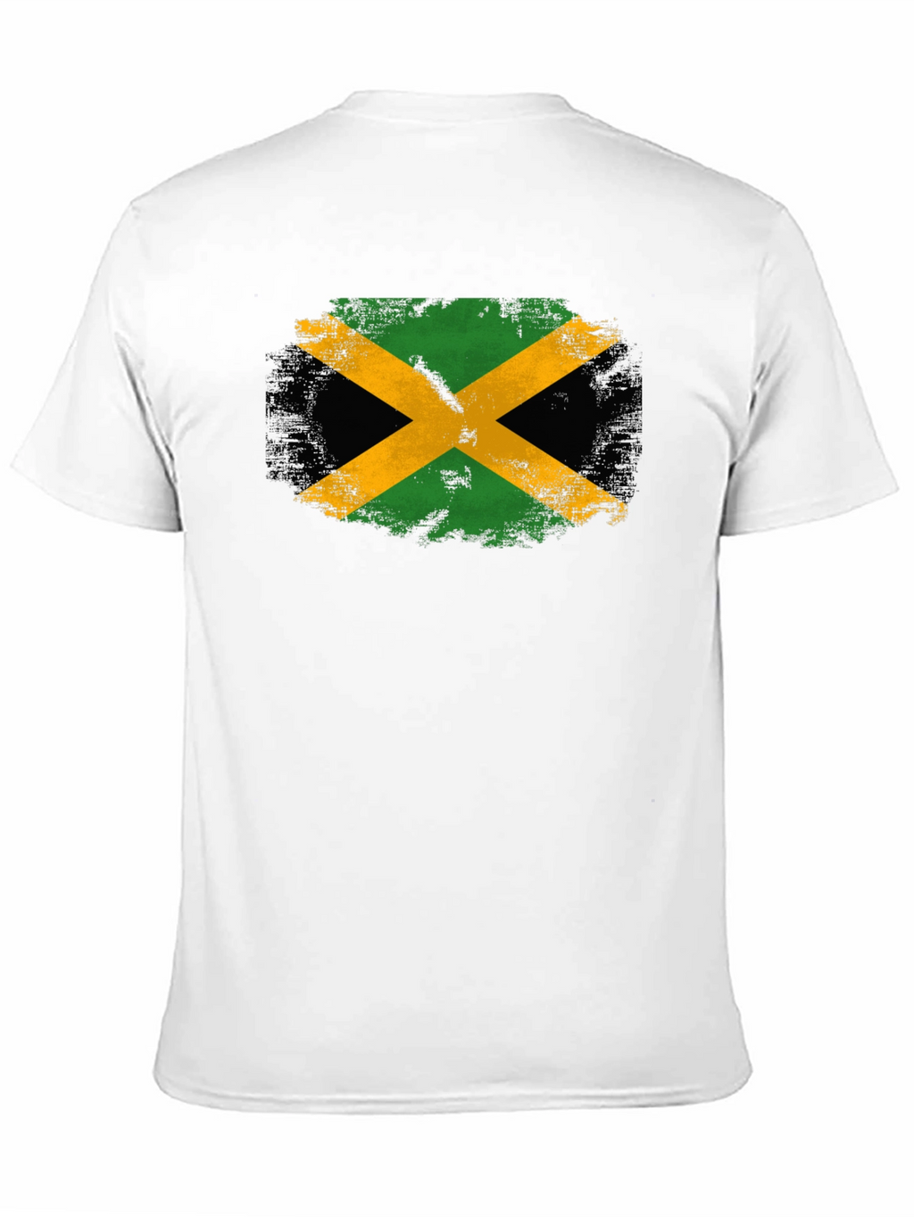 Jamaica Flag T-Shirt - Black Cotton Tee