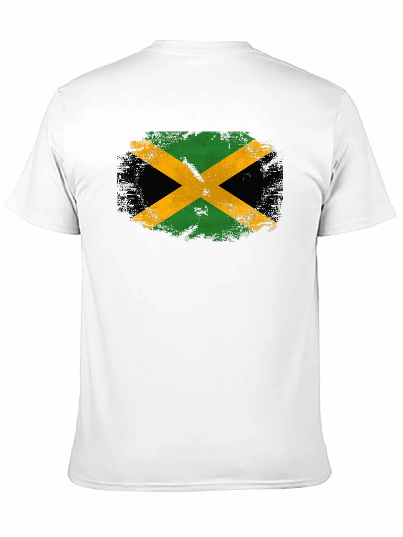 Jamaica Flag T-Shirt - Black Cotton Tee