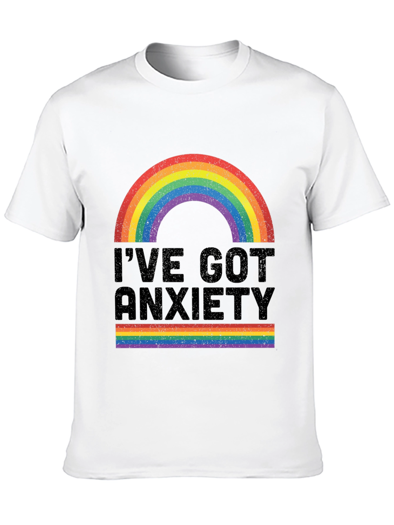 Anxiety Rainbow Graphic Tee