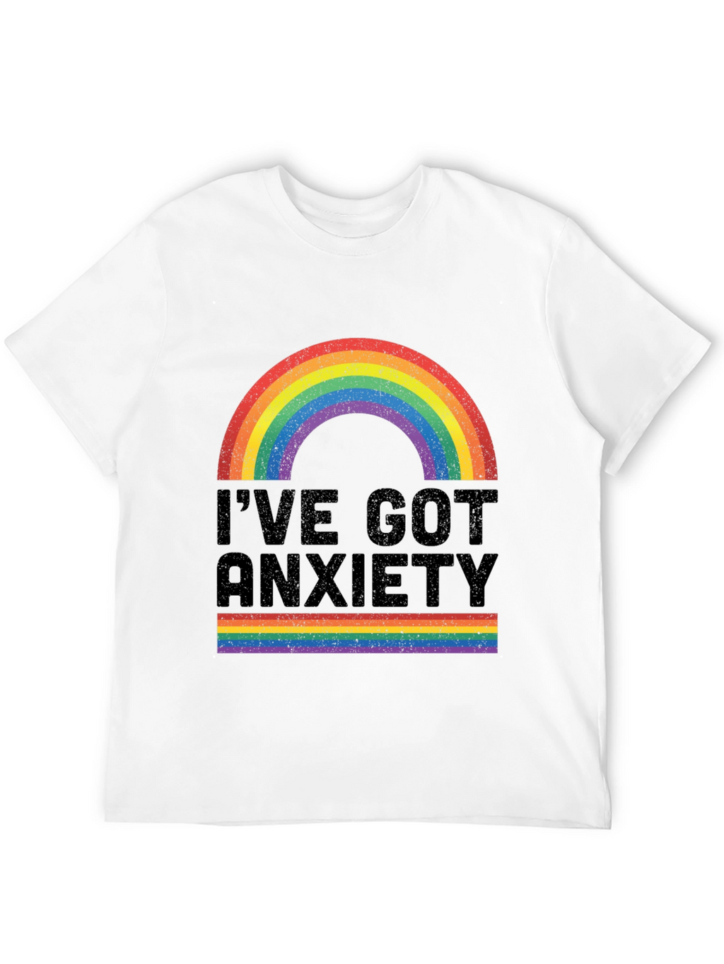 Anxiety Rainbow Graphic Tee
