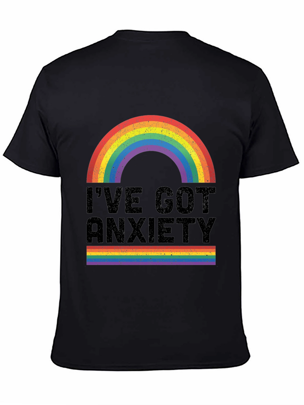Anxiety Rainbow Graphic Tee