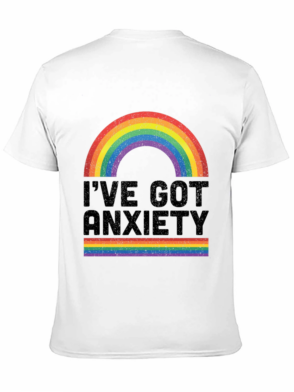 Anxiety Rainbow Graphic Tee