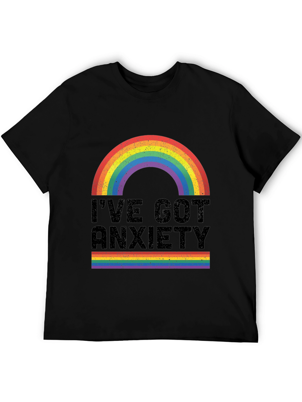 Anxiety Rainbow Graphic Tee
