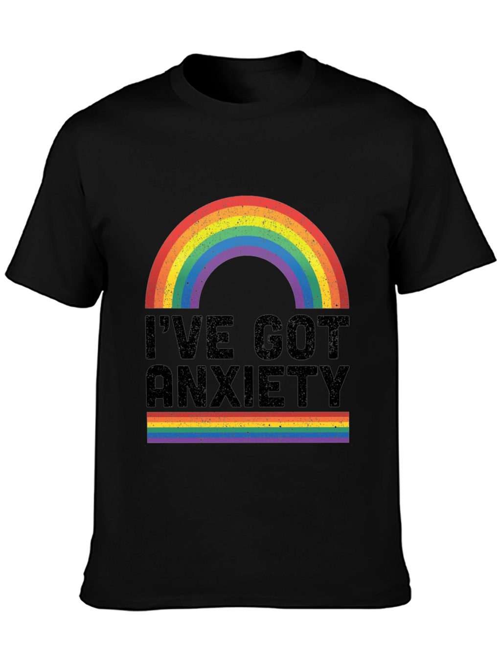 Anxiety Rainbow Graphic Tee