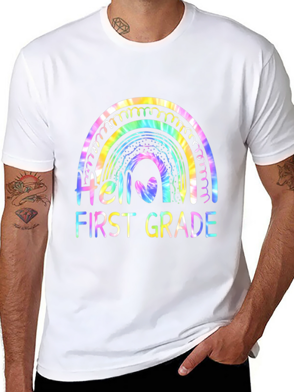 Hello First Grade Rainbow T-Shirt