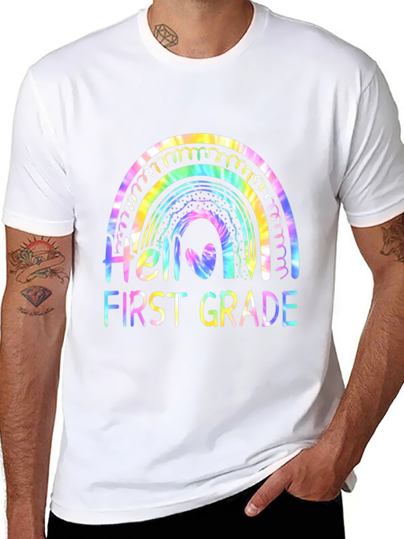 Hello First Grade Rainbow T-Shirt