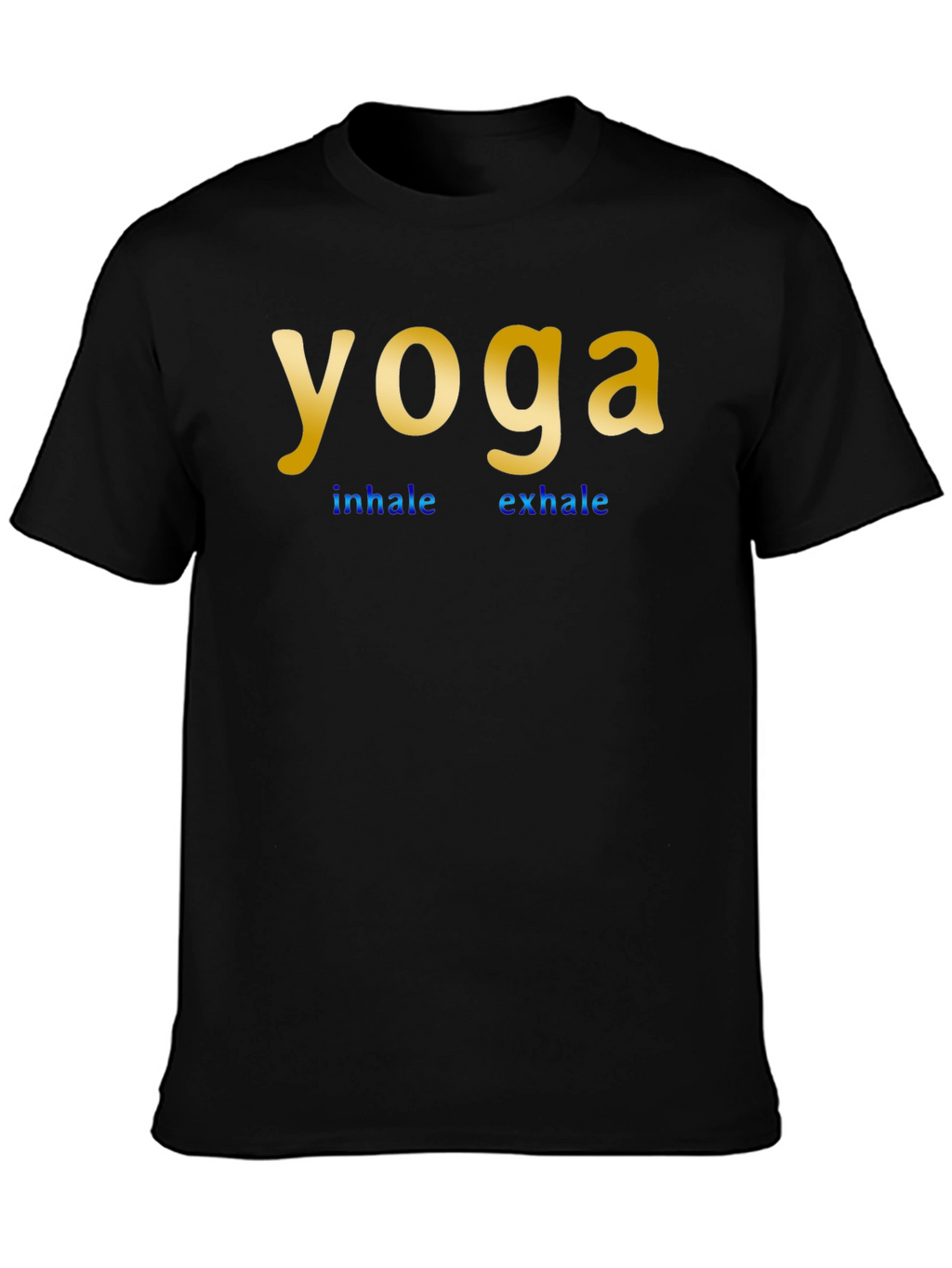 Yoga Inhale Exhale Black T-Shirt