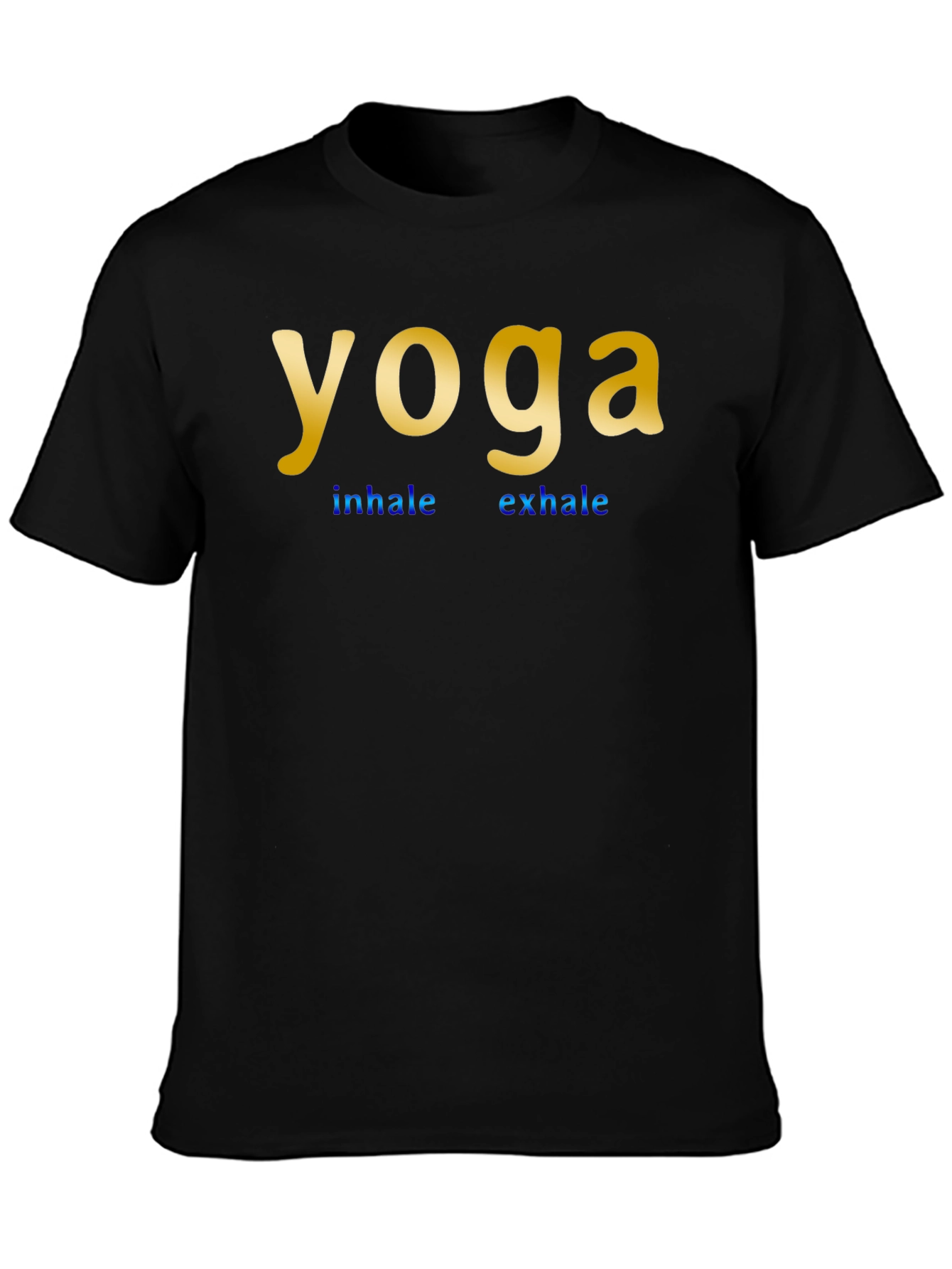 Yoga Inhale Exhale Black T-Shirt
