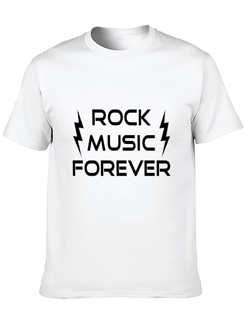 Rock Music Forever Black T-Shirt