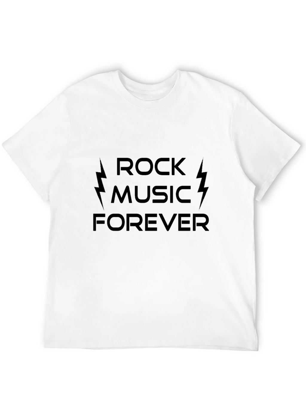 Rock Music Forever Black T-Shirt