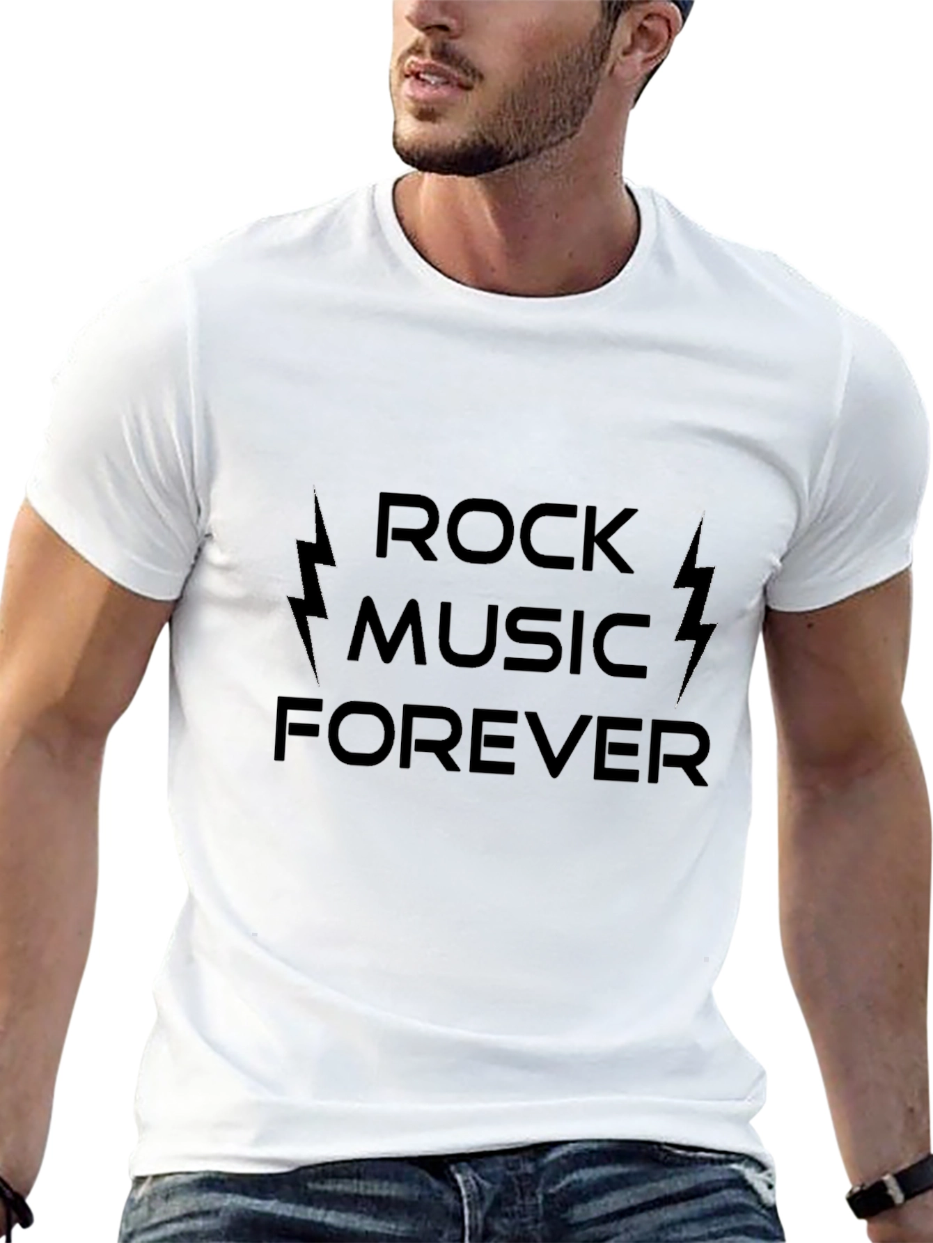 Rock Music Forever Black T-Shirt