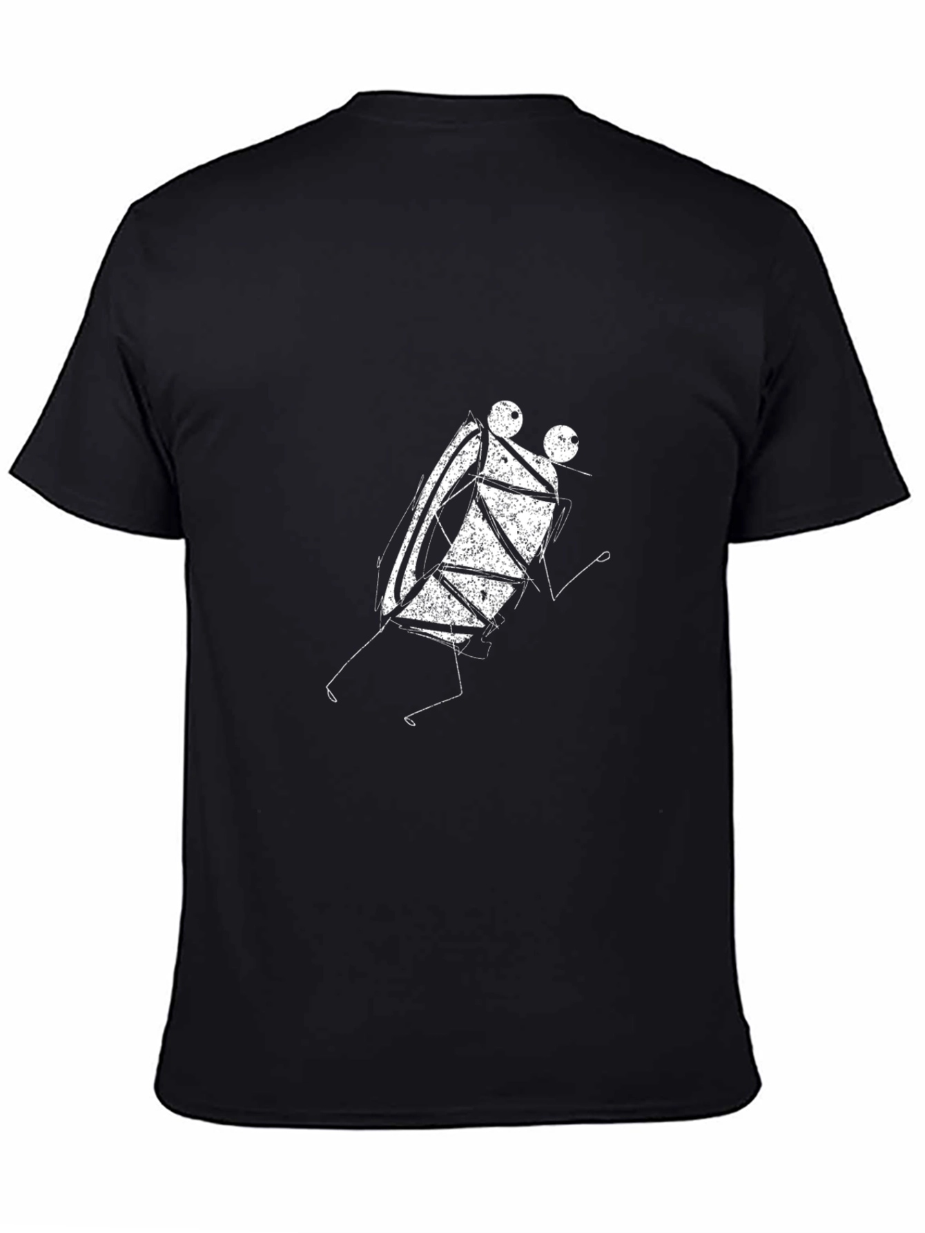 Abstract Art Black T-Shirt