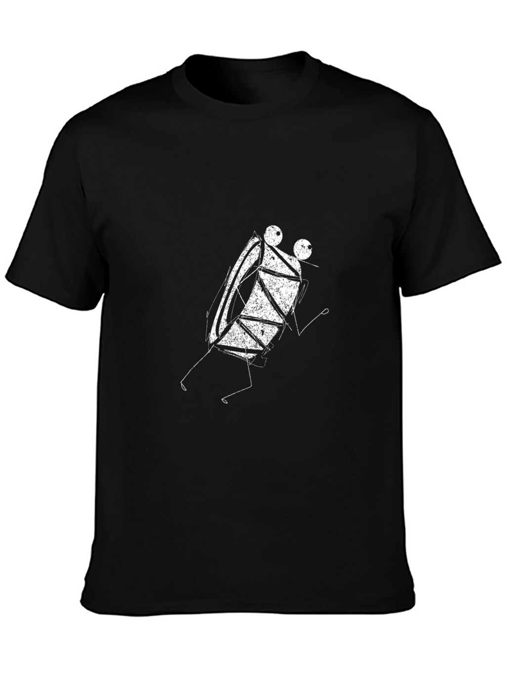 Abstract Art Black T-Shirt