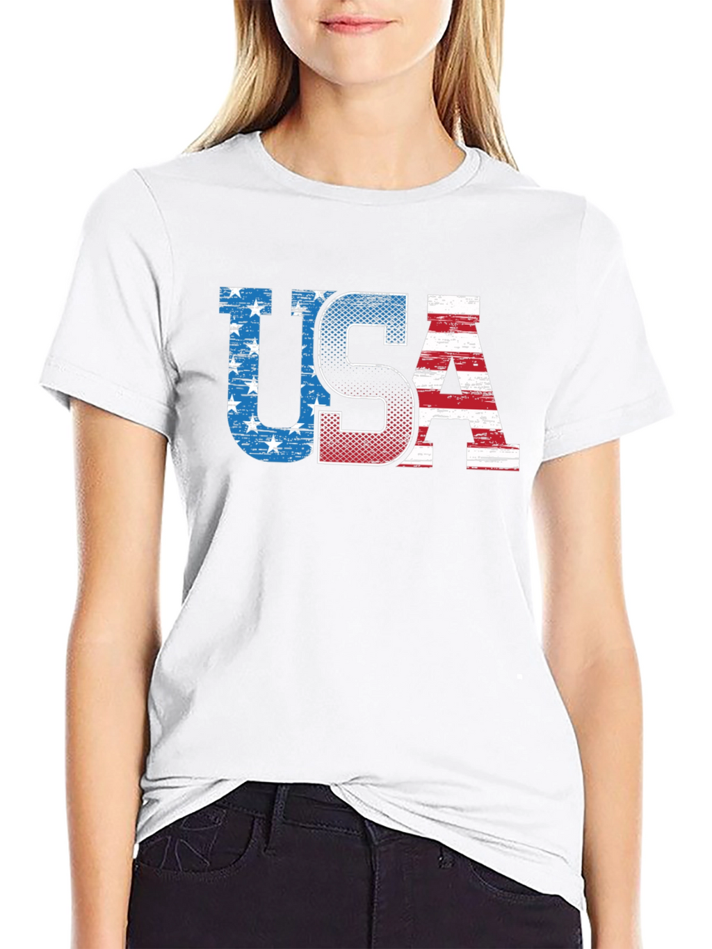 USA Flag Graphic T-Shirt - Patriotic American Pride