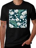Chameleon Orchid Graphic Tee - Black