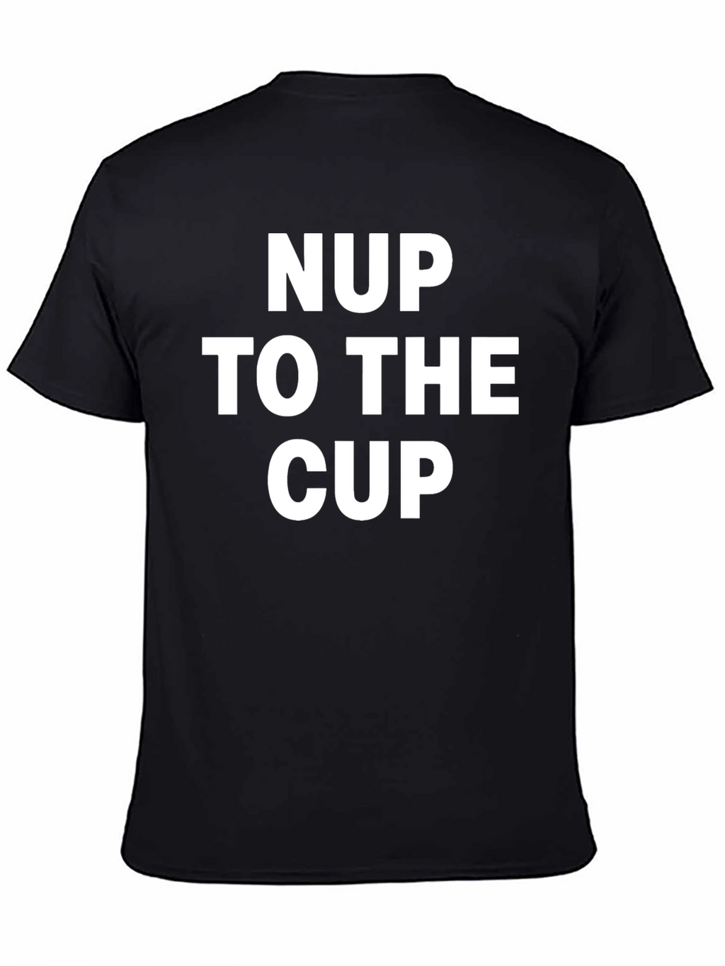 NUP To The Cup Black Graphic Tee