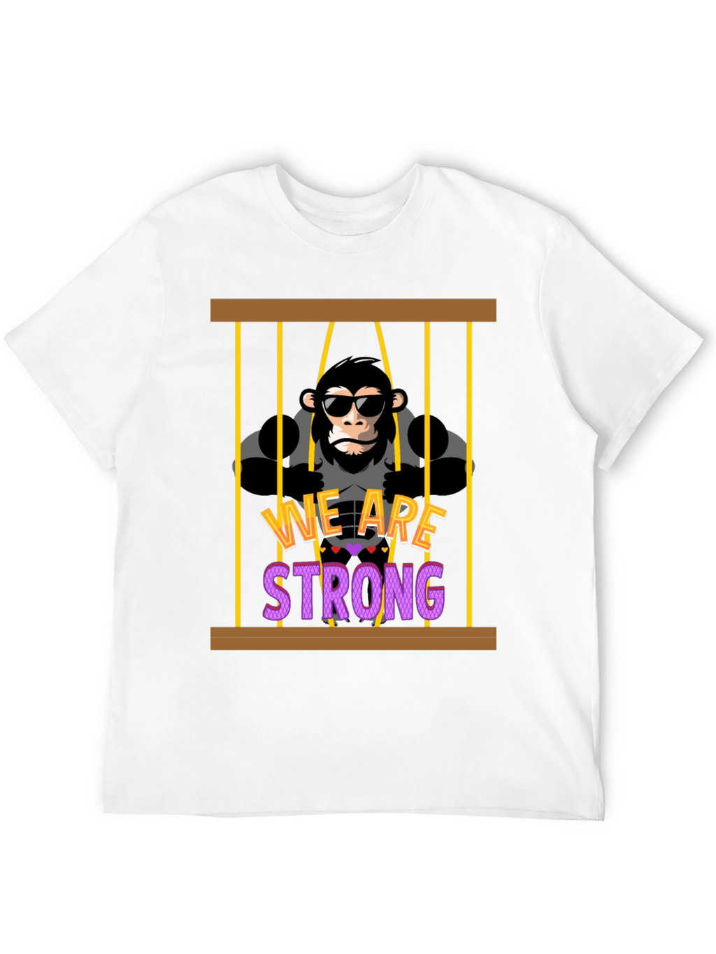 We Are Strong Gorilla Graphic T-Shirt