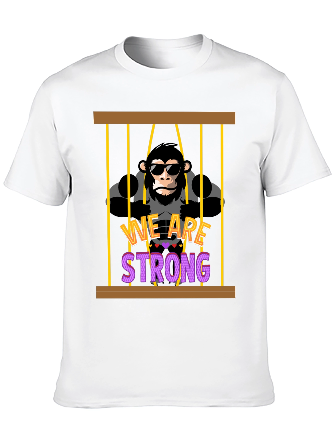 We Are Strong Gorilla Graphic T-Shirt
