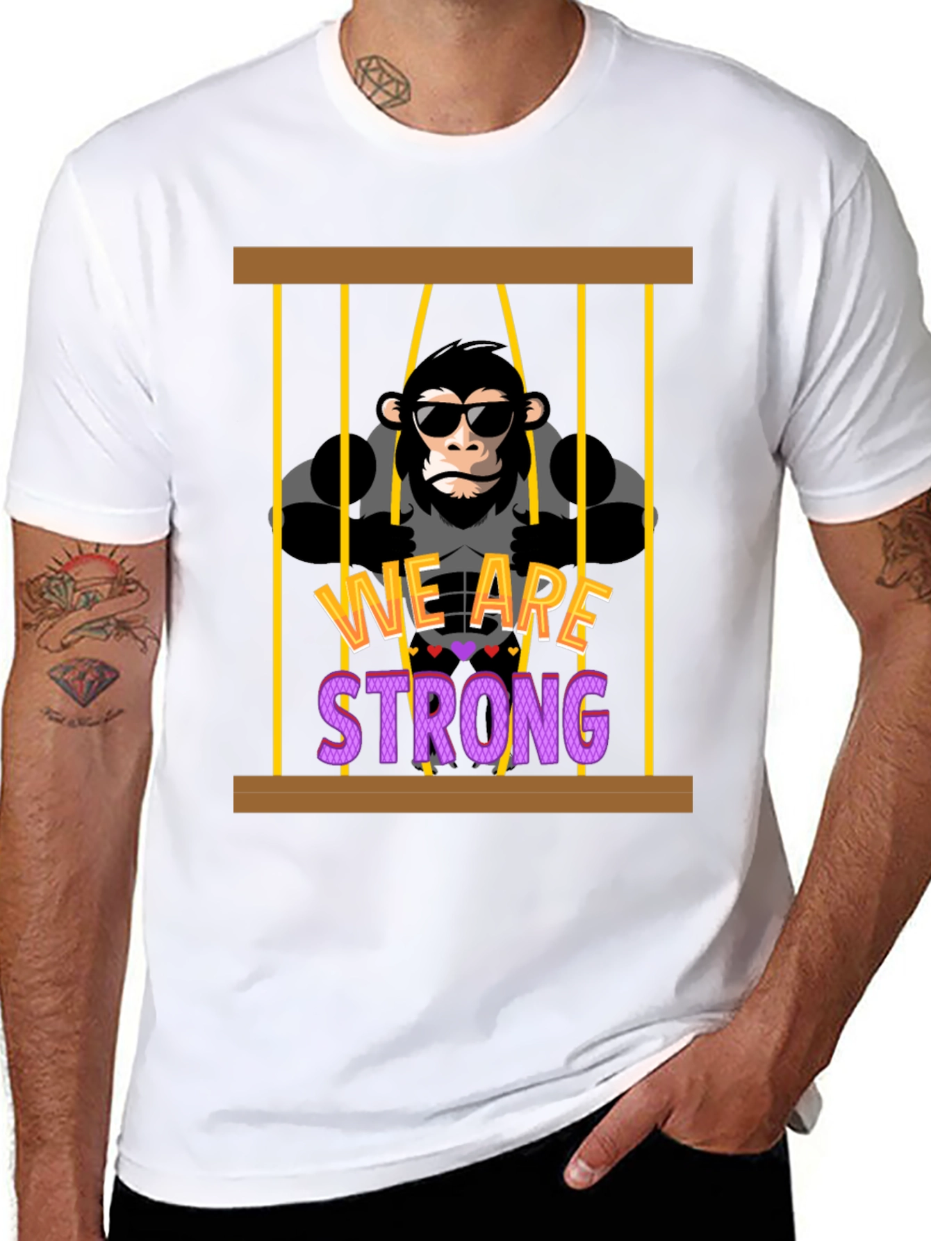We Are Strong Gorilla Graphic T-Shirt