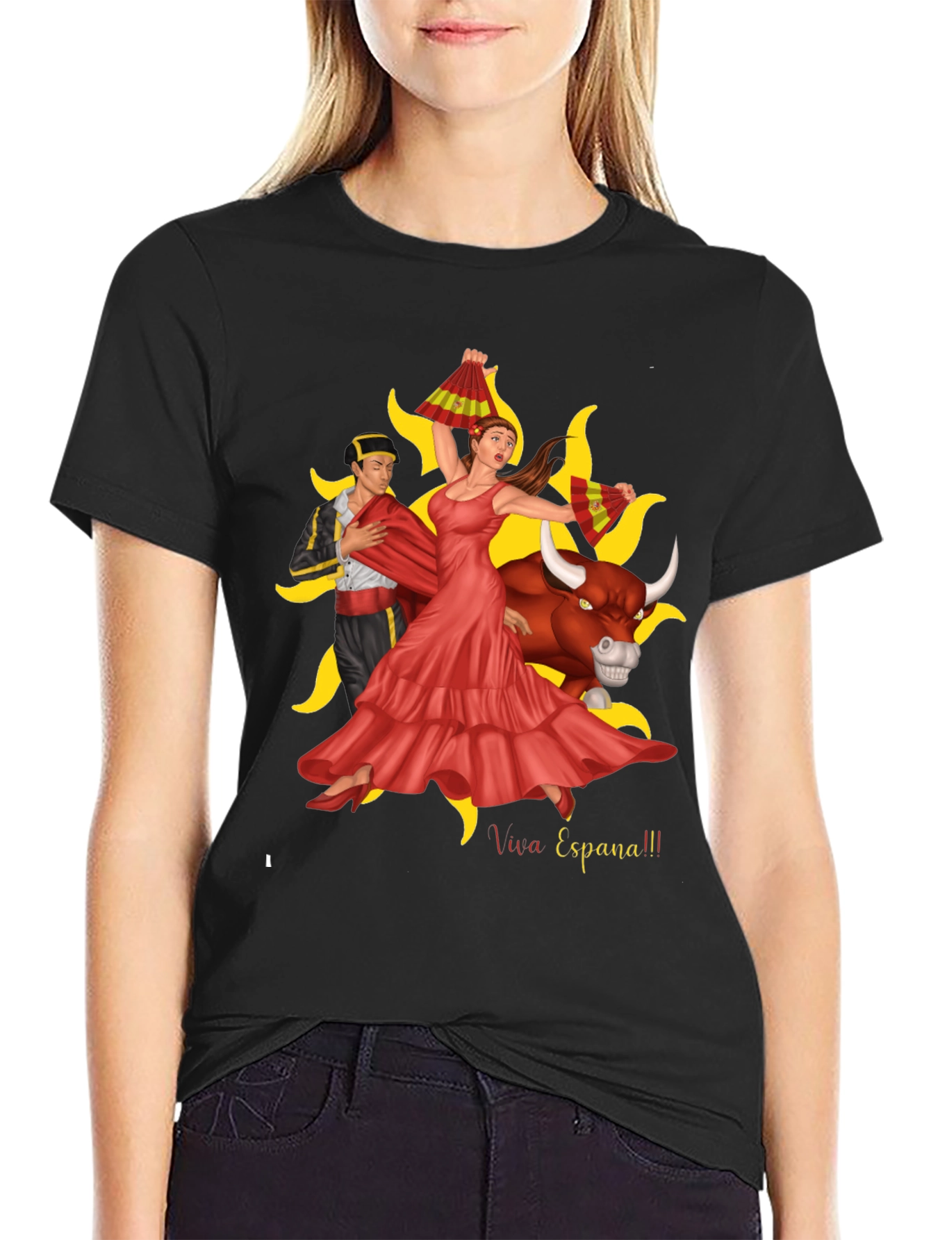 Viva Espana Graphic T-Shirt - Bullfighting Culture Tee