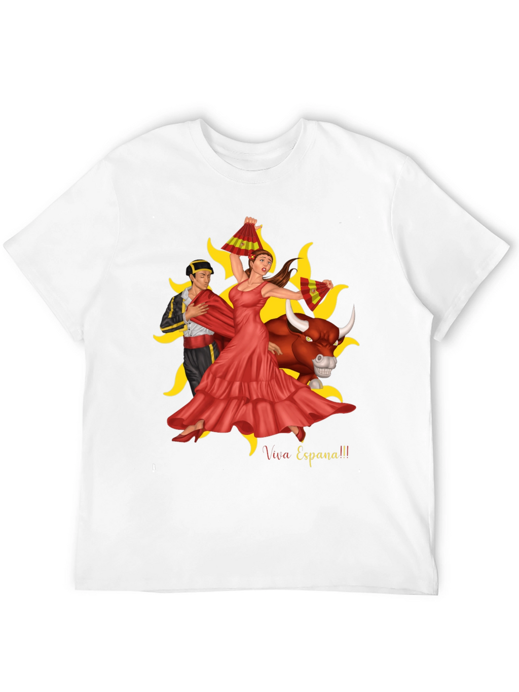 Viva Espana Graphic T-Shirt - Bullfighting Culture Tee