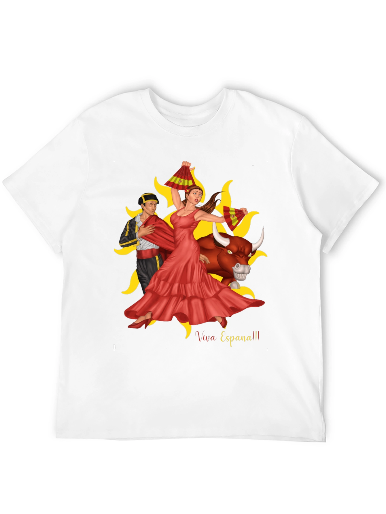 Viva Espana Graphic T-Shirt - Bullfighting Culture Tee