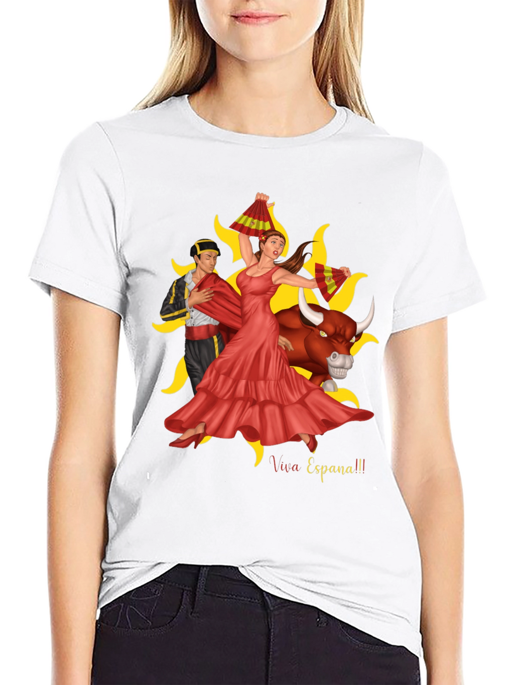 Viva Espana Graphic T-Shirt - Bullfighting Culture Tee