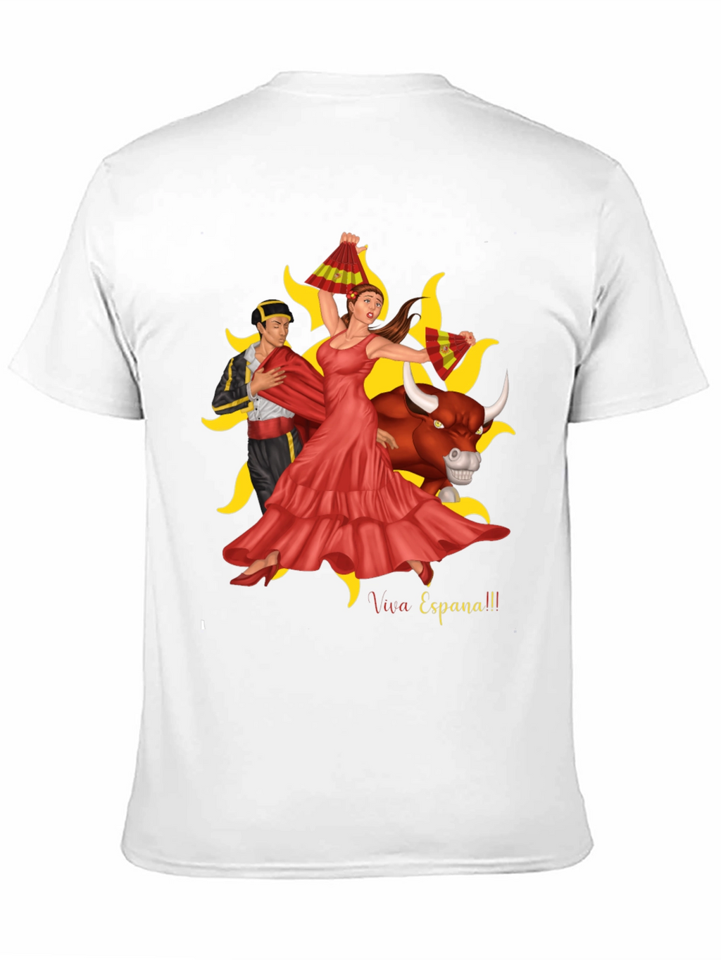 Viva Espana Graphic T-Shirt - Bullfighting Culture Tee