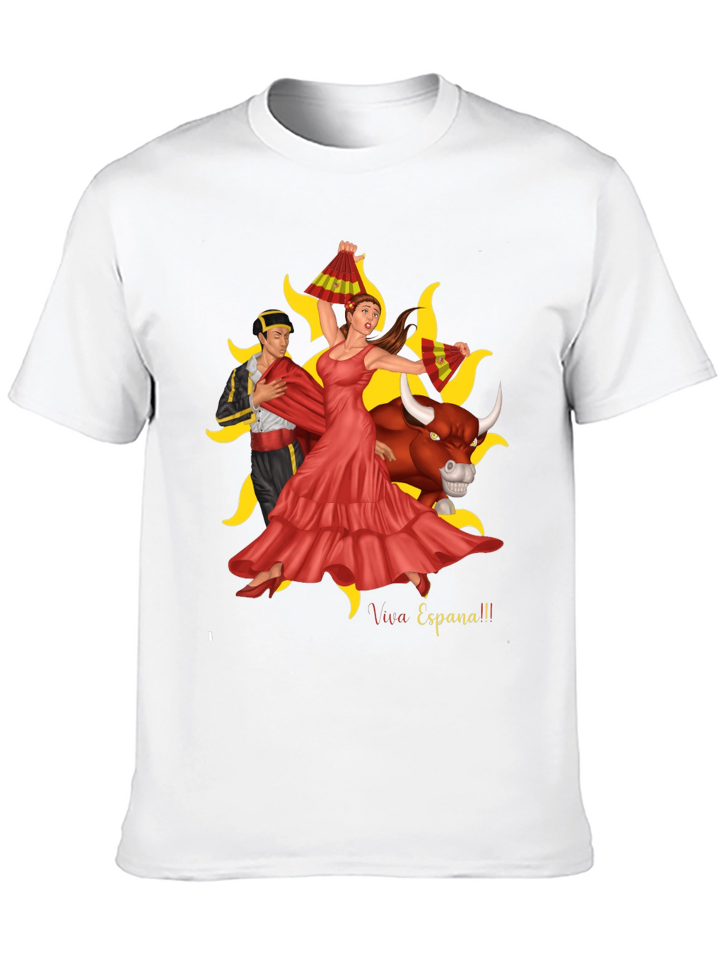 Viva Espana Graphic T-Shirt - Bullfighting Culture Tee