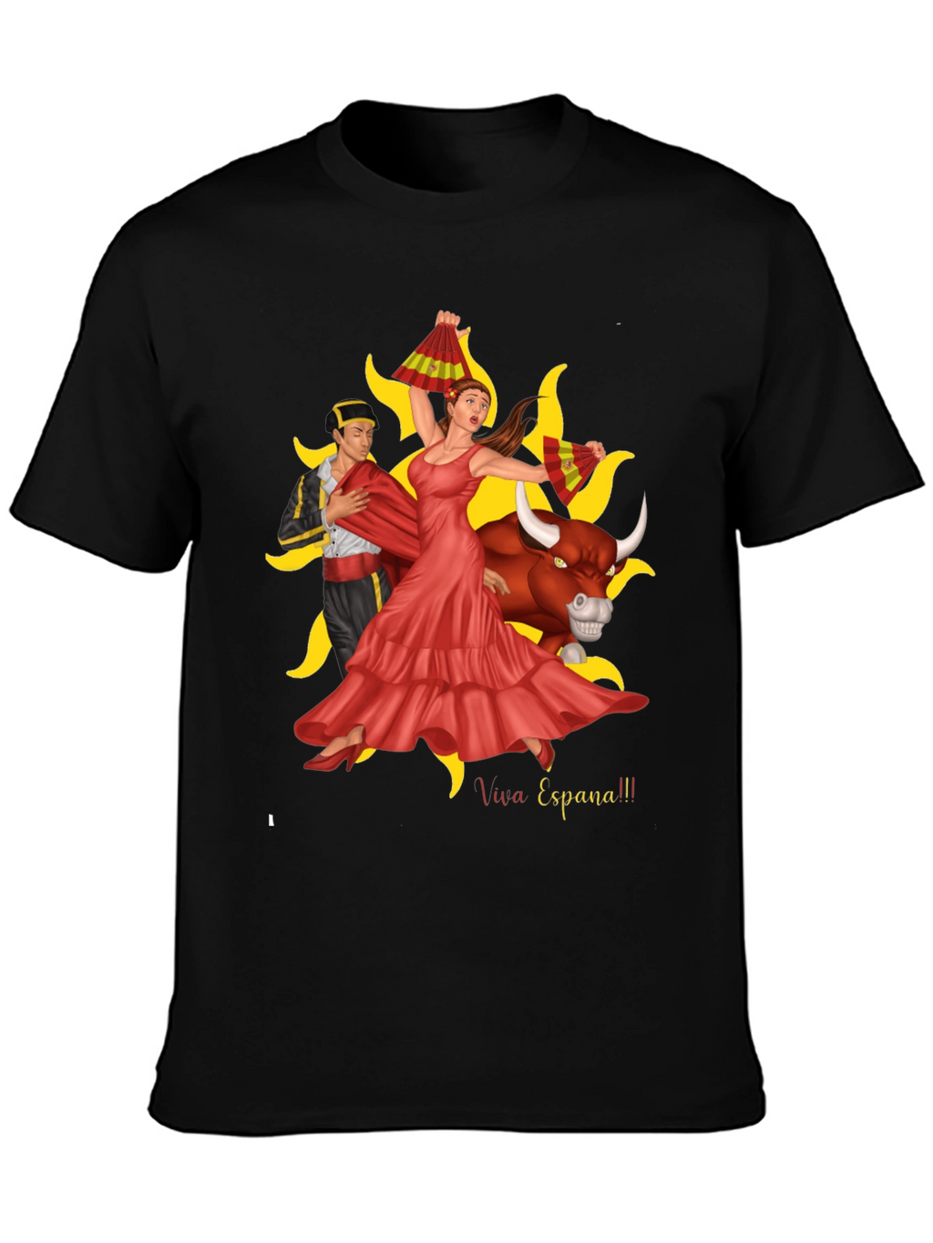 Viva Espana Graphic T-Shirt - Bullfighting Culture Tee