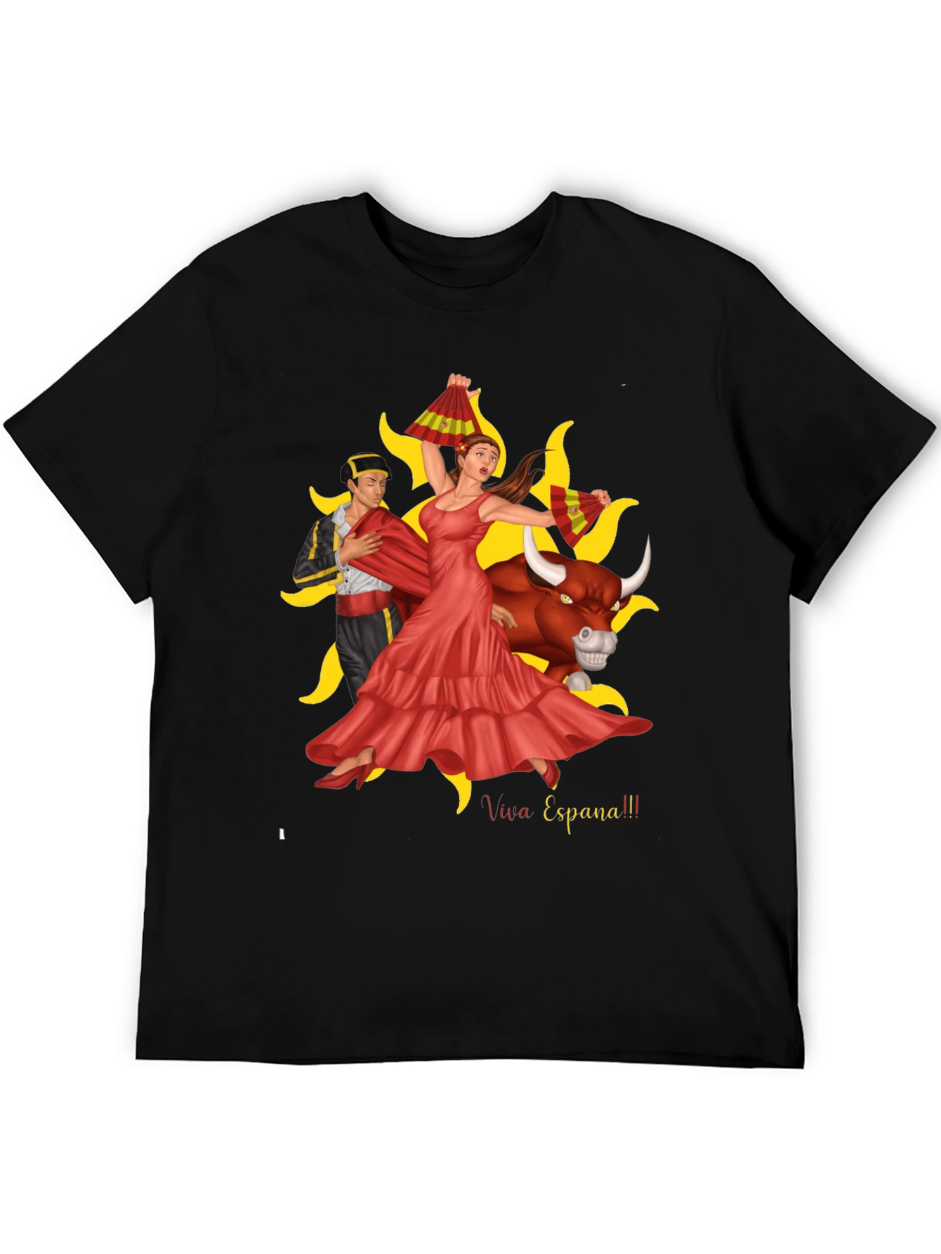 Viva Espana Graphic T-Shirt - Bullfighting Culture Tee